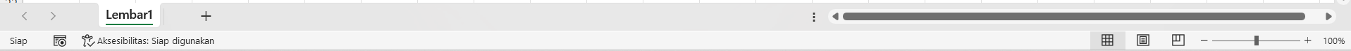 Status Bar Excel UI